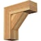 Ekena Millwork Traditional Block Rough Sawn Bracket w/ Offset Brace, Western Red Cedar, 8"W x 22"D x 22"H BKT0806X22X22TRA05RWR - alternate 1